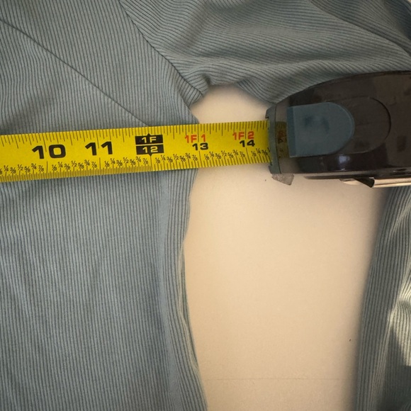 Aritzia Wilfred Harlequin Longsleeve Keyhole Top S - Picture 8 of 11